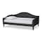 Baxton Studio Milligan ModernCharcoal Fabric Upholstered and Dark Brown Finished Wood Twin Size Daybed 200-12563-ZORO - alternate 7